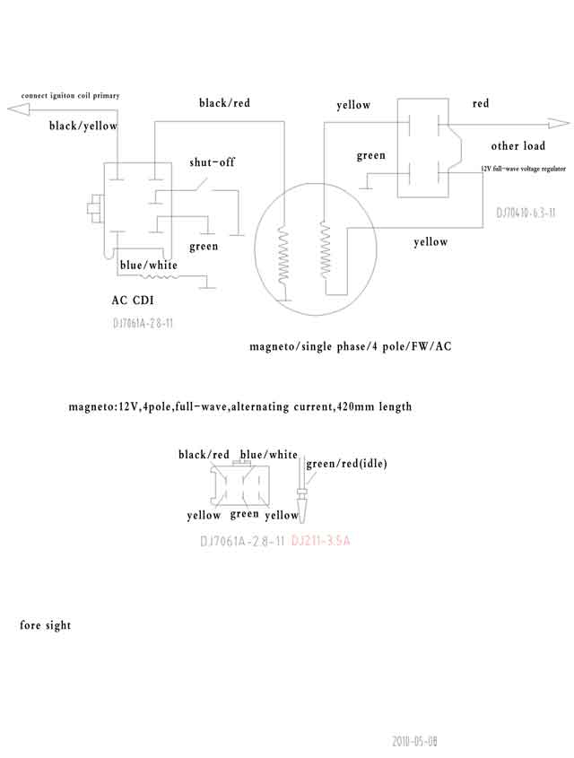 Wiring Manual PDF: 125cc Pit Bike Wiring Diagram For