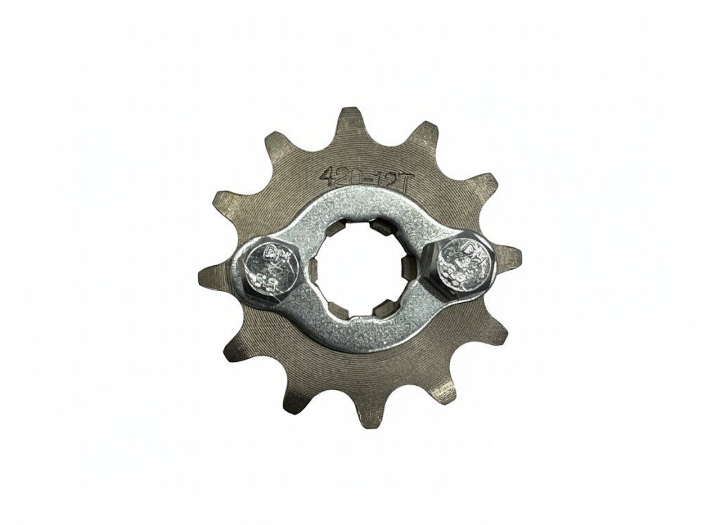 12T Front Sprocket, #420 Pitch Chain, 17mm Shaft