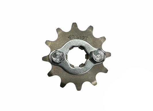 12T Front Sprocket, #420 Pitch Chain, 17mm Shaft