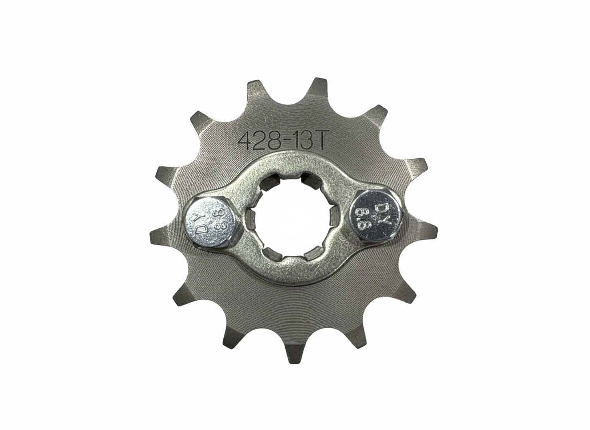 13T Front Sprocket, 428 Pitch Chain, fit 17mm Shaft