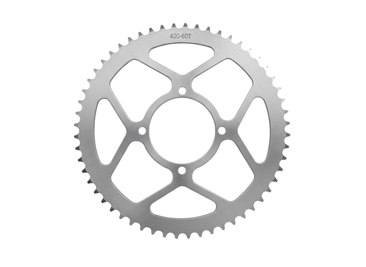 60T Rear Sprocket #420 Chain Pitch (Silver), suit DHZ 6000 Evader