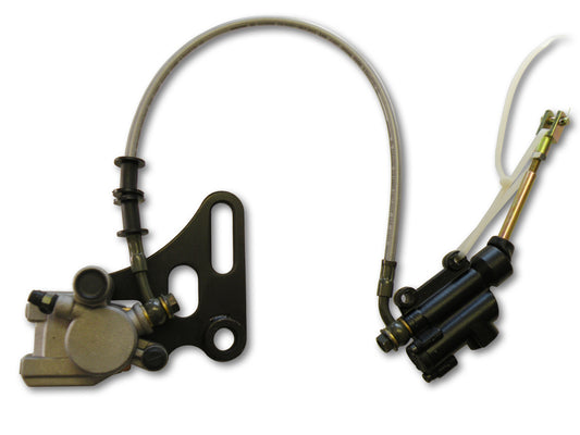 Single Large Piston Rear Brake Kit (118mm), fit PitsterPRO MX110, DHZ 2019 OUTLAW BIKES