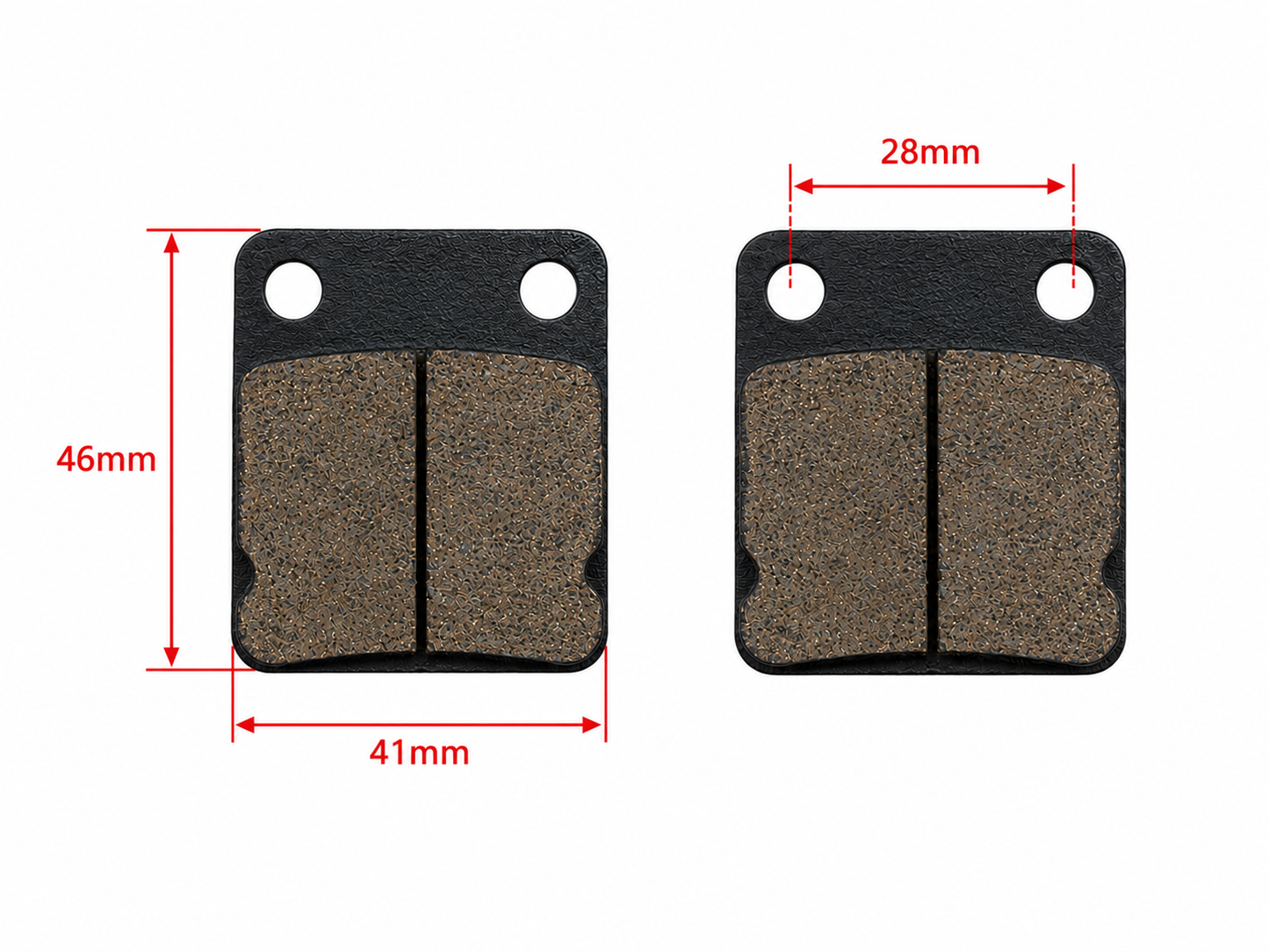 Rear Brake Pads, for DHZ 6000 Evader