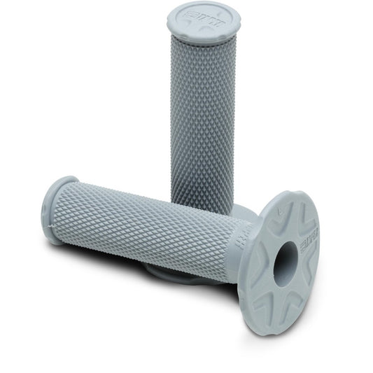 Pro Taper MX Single Density Full Diamond Grips, Soft Compound (Light Grey)