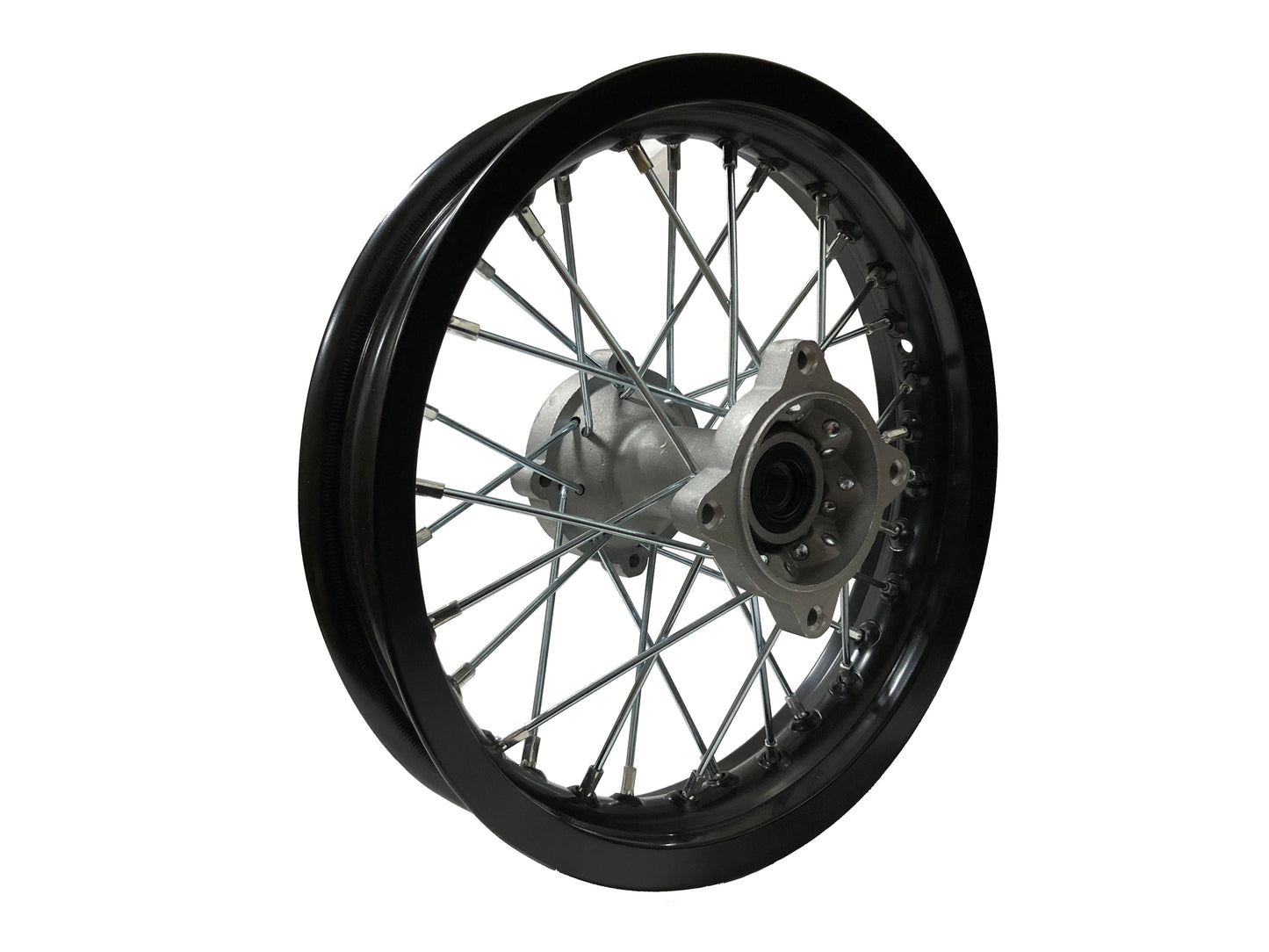 14" Rear, 15mm Axle Hub, HD Black Alloy Rim (1.85 x 14)