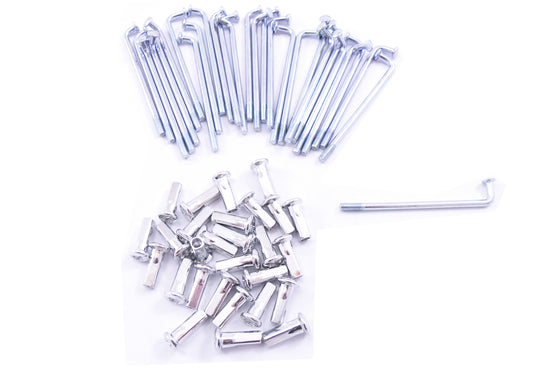 HD 10" Drum Wheel Spokes & Nuts 28/Set 6.9cm Long