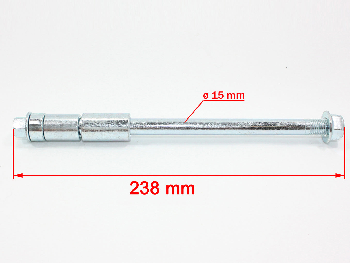 HD 15mm / 238mm Wheel Axle with 3 Spacers