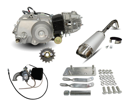 ZS 110 Electric Start, Semi-Auto Engine Conversion Kit, for Honda Postie CT110