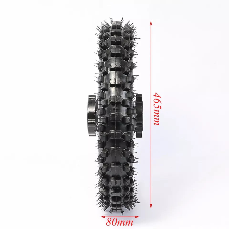 12" Rear Complete Wheel, Fit 15mm Axle