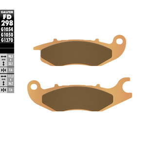 Galfer® FD298G1370 - 1370 Series Front HH Sintered Compound Brake Pads