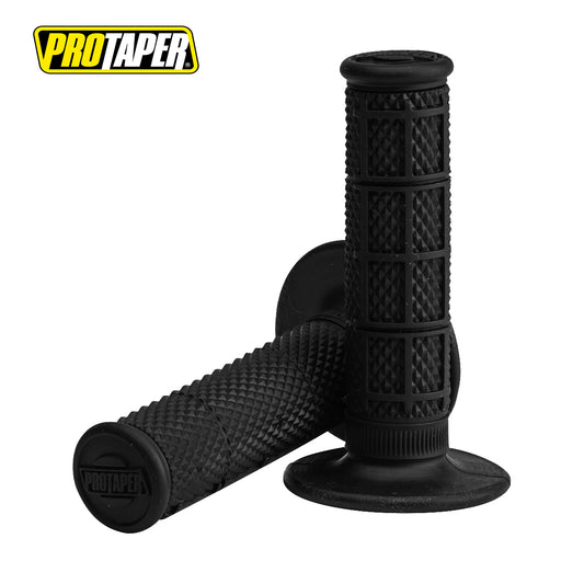 Pro Taper 1/3 Waffle MX Grips, Super Soft Compound (Black)