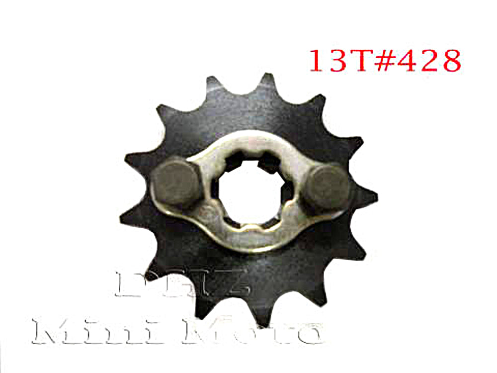 13T Sprocket #428, 17mm Shaft