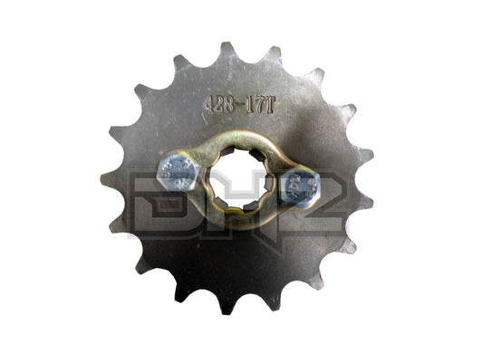 17T Sprocket #428, 17mm Shaft