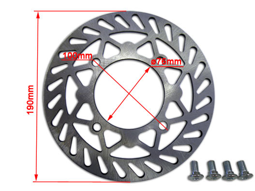 HD 190mm Brake Disc Rotor (Round)