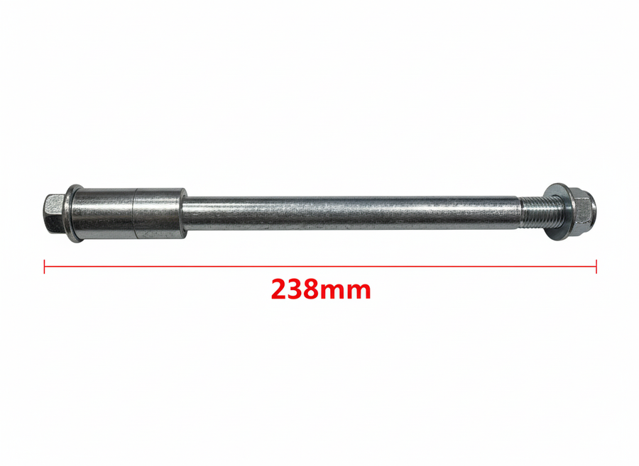 238mm Axle, 15mm Diameter, 2 spacers