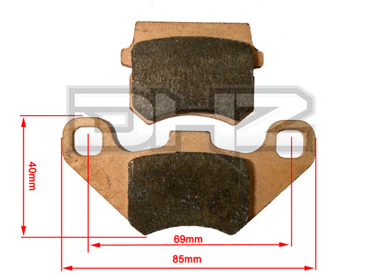 DHZ Brake Pads, Suit Front Brakes on DPRO140