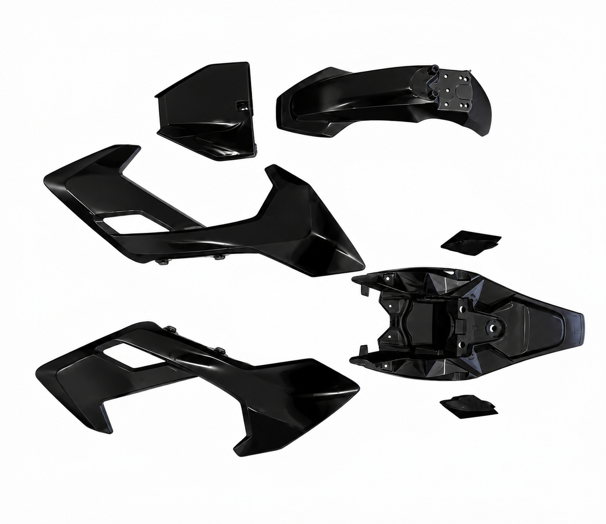 DHZ2200E Electric Bike Plastic Kit (Black)