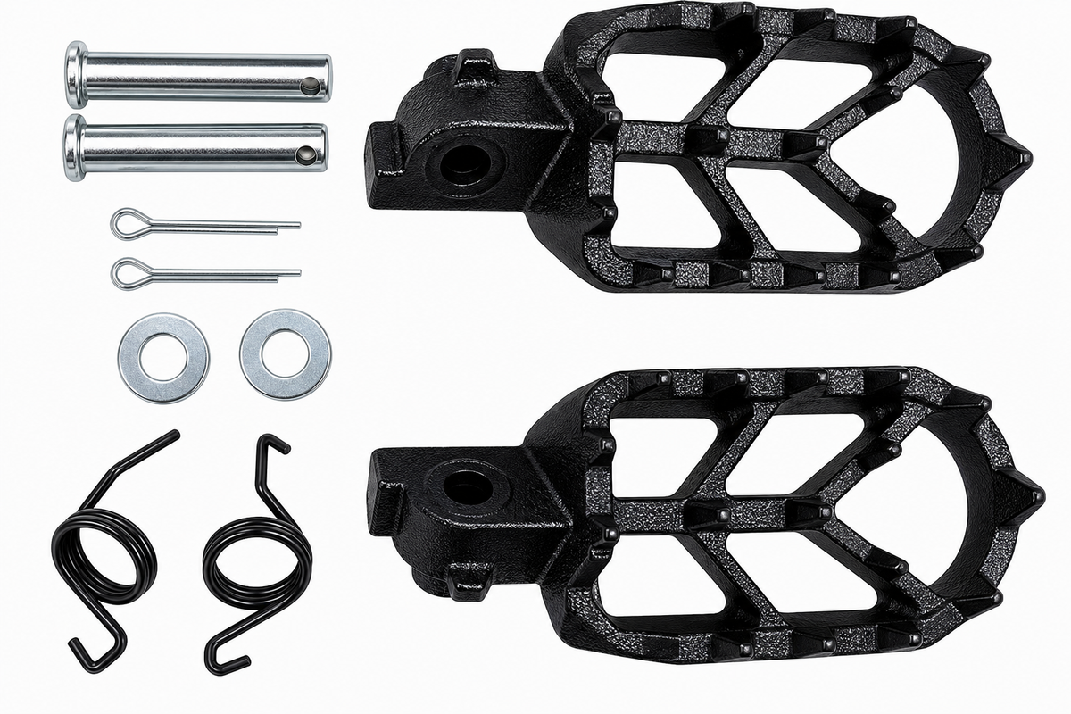 Heavy Duty Chromoly Steel Footpeg Kit