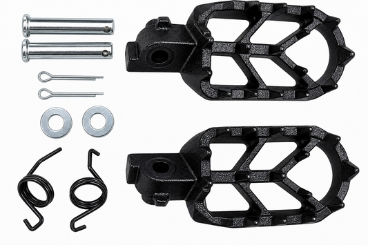 Heavy Duty Chromoly Steel Footpeg Kit