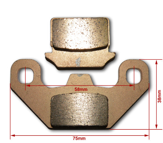 DHZ Brake Pads, Suit Rear Brakes on DPRO110/DPRO125/OUTLAW140/DPRO160