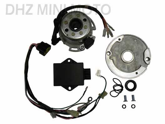 Racing Outer Rotor Kit, Adjust Timing, Semi-Digi CDI, Harness