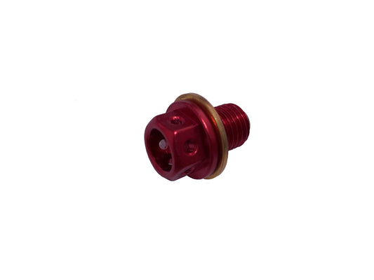 Magnetic Engine Drain Plug, Fits All Engines (Red)