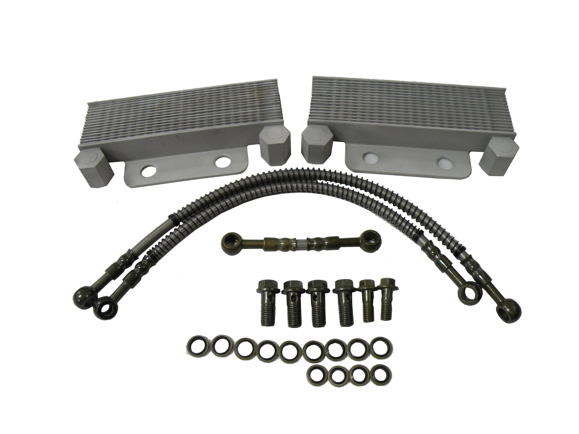 HD Radiator Twin Oil Cooler Kit, suit DHZ Outlaw Bikes