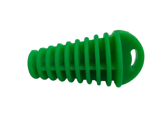 Exhaust Muffler Plug (Green), Soft Rubber