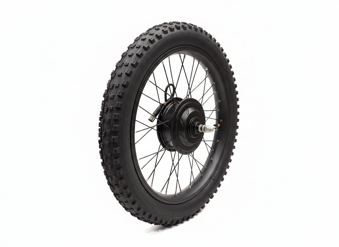 20" Complete Rear Wheel with Built-In Electric Motor, Kenda 20 x 2.60 Tyre