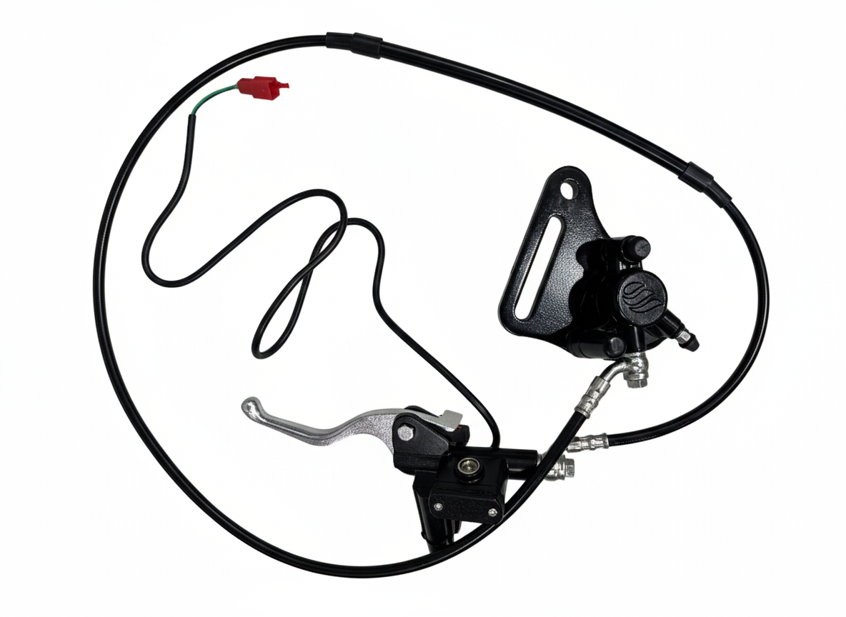 Complete Rear Brake System, fit DHZ 2200E Electric Dirt Bike