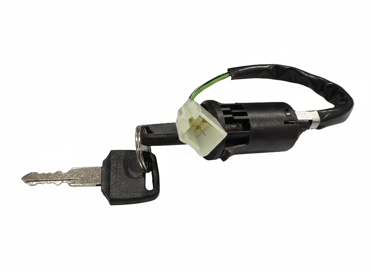 Ignition Key Barrel 4 Pin Male Plug