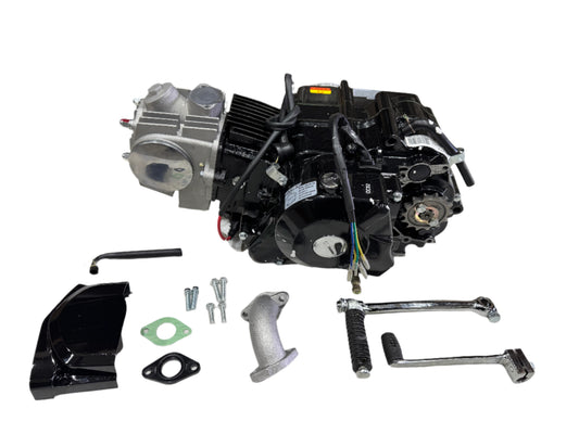 [Cracked, Never Used] LIFAN 125, Electric Start, Semi Auto 4 Stroke Engine (Black)
