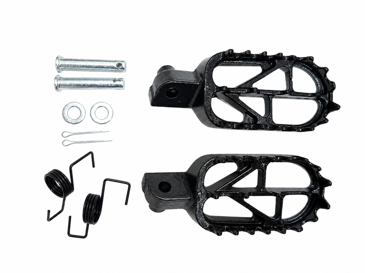 Heavy Duty Chromoly Steel Footpeg Kit