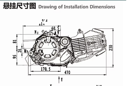 Zongshen 155cc Engine, ZS155, Manual, Kick Start, 4 Speed