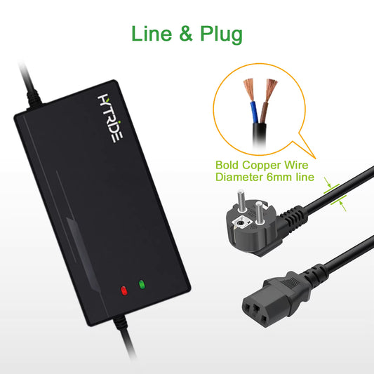 84V 7.5A Lithium Battery Smart Protection Charger (EU Plug with AU Adaptor)