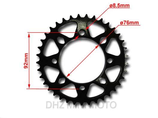 HD 37T Rear Sprocket, #428 Chain Pitch