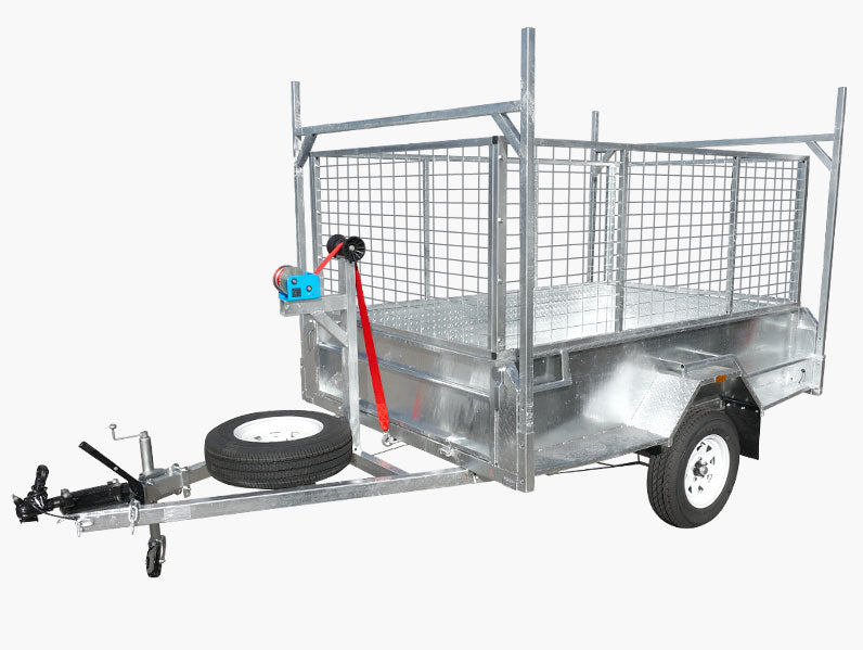 8 x 5 Heavy Duty Trailer 1400kg ATM High Sides Free Cage