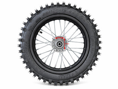 12" Rear Complete Wheel, fit DHZ 2200E Electric Dirt Bike