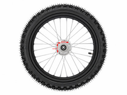 14" Front Complete Wheel, fit DHZ 2200E Electric Dirt Bike