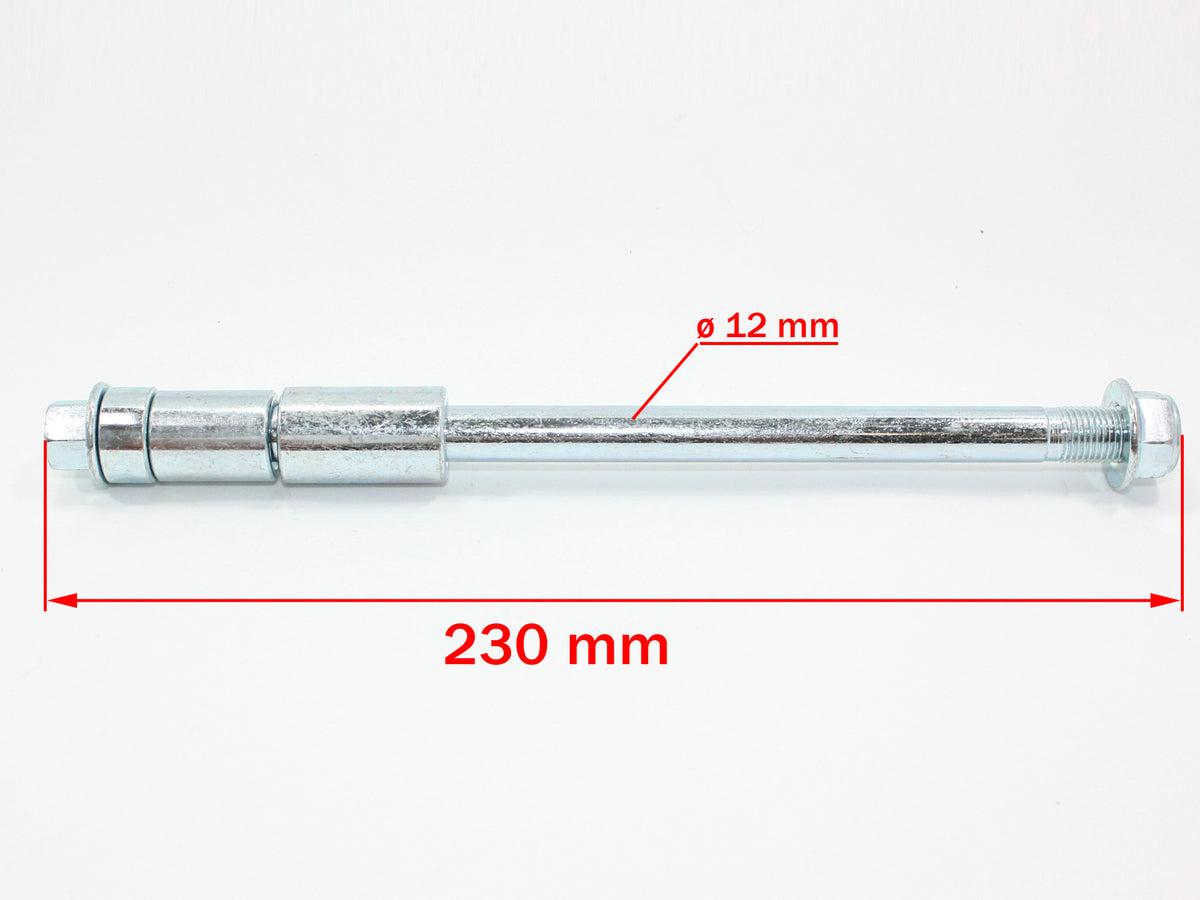 HD 12mm / 230mm Wheel Axle with 3 Spacers