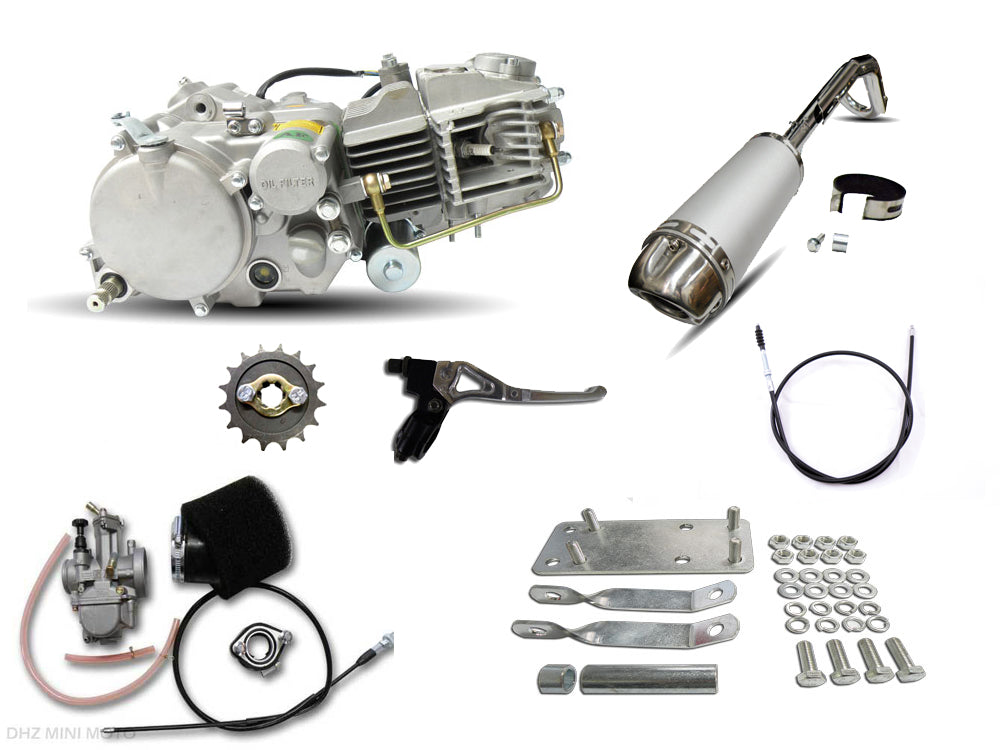 YX 150 Engine Conversion Kit, for Honda Postie CT110, with OKO Carburetor