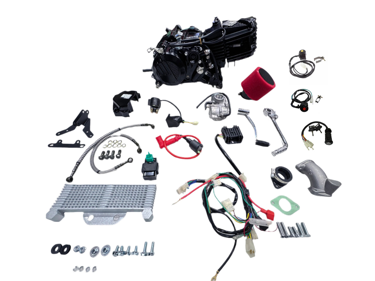 Zongshen 190cc V.2 Engine, 2 Valve, 5 Speed E-Starter (Black)