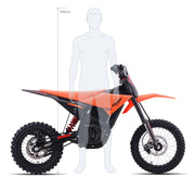 DHZ 6000 Evader Off-Road Electric Dirt Bike, 72V, Top Speed 90km/h