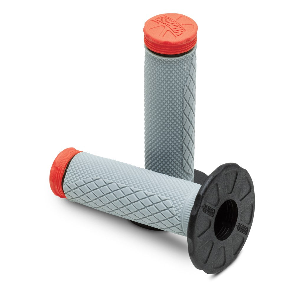 Pro Taper MX Tri-Density Full Diamond Grips (Red)