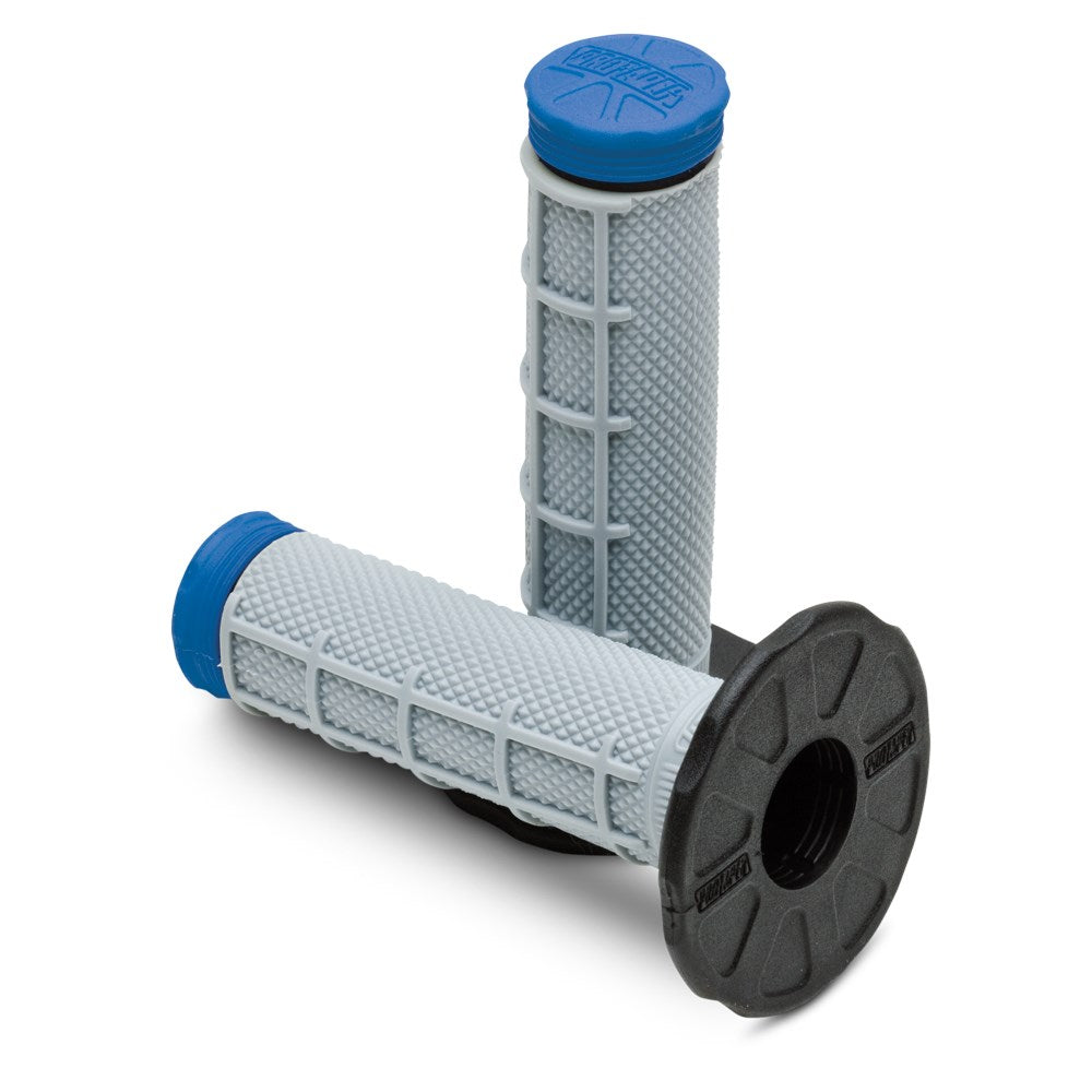 Pro Taper 1/2 Waffle MX Tri Density Grips (Blue)