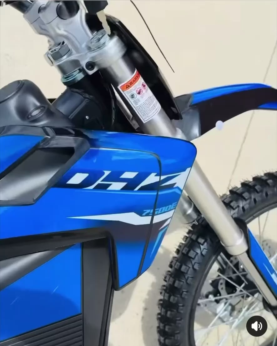 DHZ 7500E 7500W Electric Dirt Bike, 84V 30AH, Off Road – DHZ MOTO PTY LTD