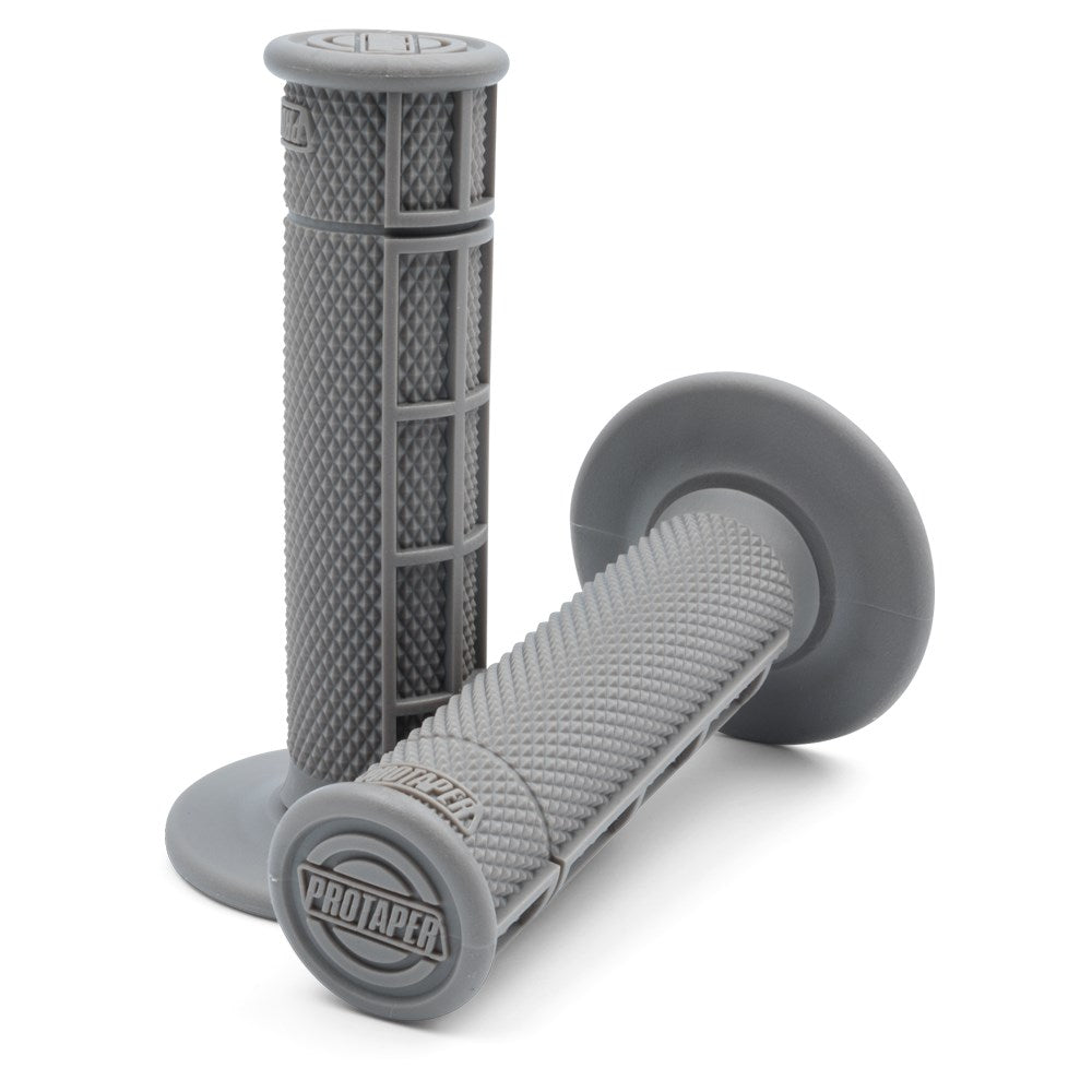 Pro Taper 1/2 Waffle MX Race Cut Grips Grips (Grey)