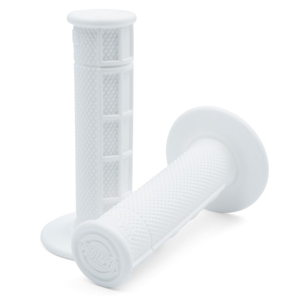 Pro Taper 1/2 Waffle MX Race Cut Grips Grips (White)