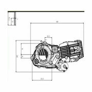 Zongshen 190cc V.2 Engine, 2 Valve, 5 Speed E-Starter (Black)